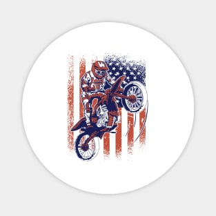 Motocross American Glory Magnet